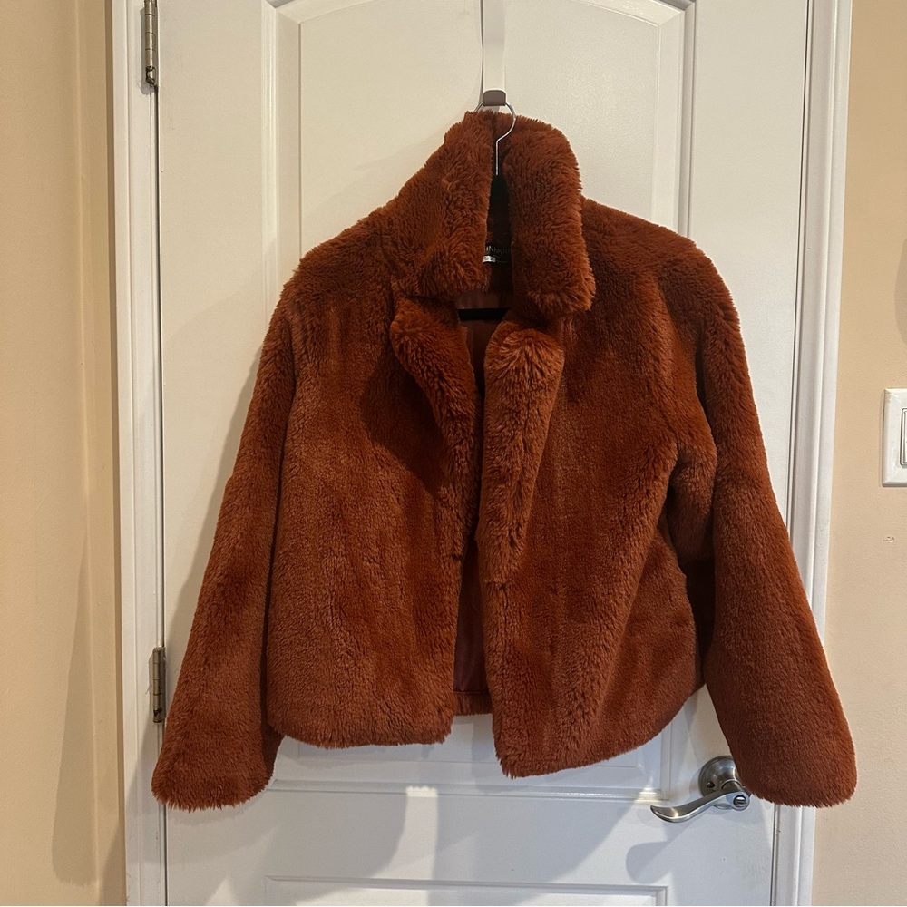 MINKPINK Ayna Faux Fir Jacket